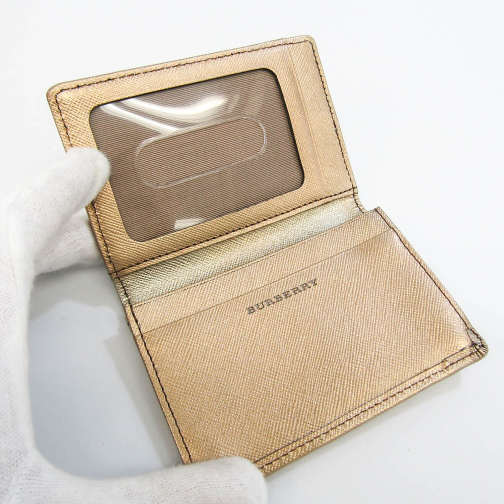 Burberry Leather PVC Card Case Beige,Black,Gold - Picture 3 of 9